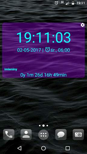 Clock Widget - zegar na pulpit screenshot 3