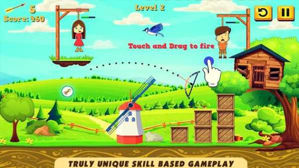 Gibbets Rescue Master - 2d Archery Challenge screenshot 2