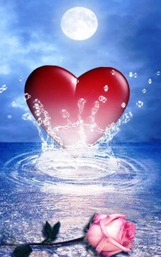 HD Love Hearts Live Wallpaper screenshot 1