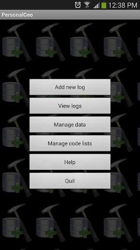 PersonalGeo geology logging screenshot 2
