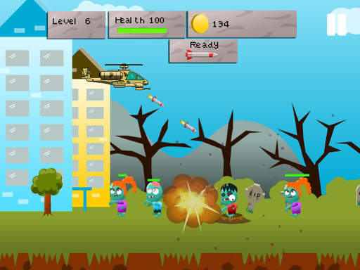Helicopter Zombie War screenshot 3