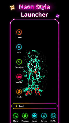 Neon Launcher screenshot 1