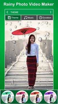 Rainy Photo Video Maker screenshot 1