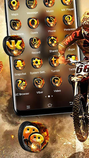 Motocross Biker Theme screenshot 2