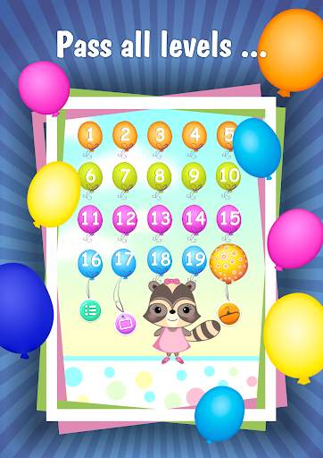 Candy Raccoon: Pop Balloons screenshot 9