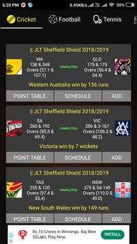 Cricket 360 live screenshot 2
