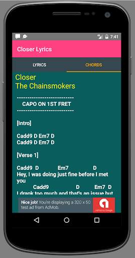 Closer Lyrics screenshot 2