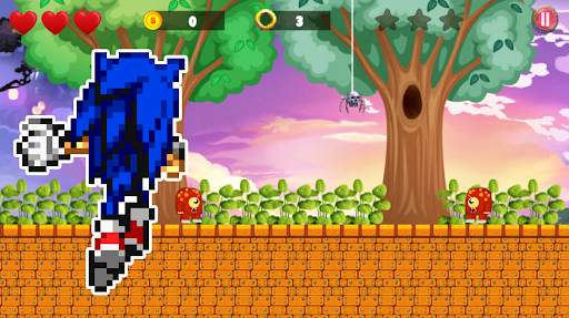Blue Hedgehog Classic Dash Adv скриншот 1