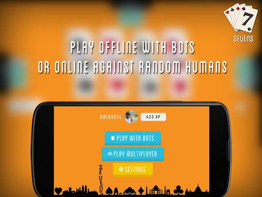 Sevens Playing Cards Game screenshot 2