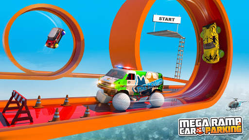 Mega Ramp Car Parking: New Car Games Racing Stunts screenshot 3