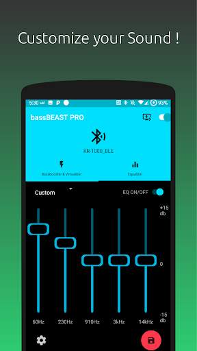 Bassverstärker Bass Booster & Equalizer FREE screenshot 3