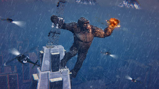 The Angry Gorilla Monster Hunter- Godzilla Games screenshot 2