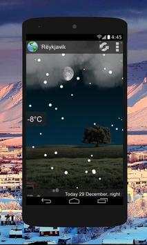 Animated Weather Widget, Clock screenshot 1