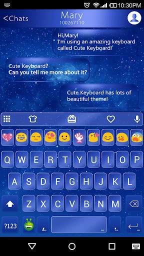 Magic Star Emoji Keyboard Skin screenshot 1