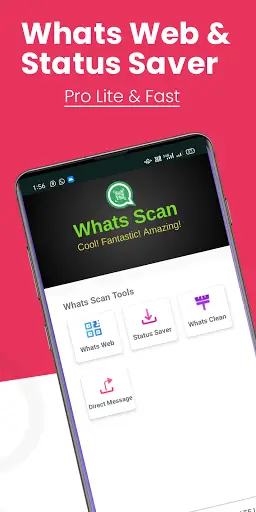 Whats Web  Clone app , Status Saver and Cleaner screenshot 1