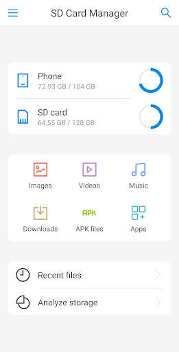 Manajer kartu SD, manajer file screenshot 1