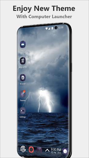 3D Blue Thunder Theme screenshot 1