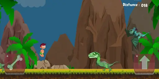 Caveman In Dino Island 2 تصوير الشاشة