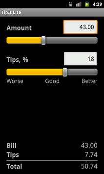 TipIt Lite screenshot 1