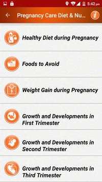 Pregnancy Care Healthy Diet & Nutrition Foods Help screenshot 2