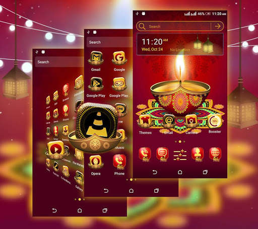 Happy Diwali Launcher Theme 1 تصوير الشاشة