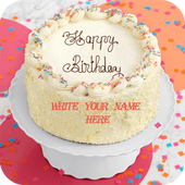 Write Name On Cake Birthday icon