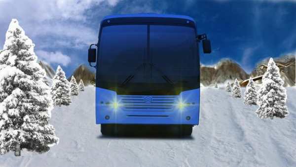 Offroad Snow Hill Bus Drive 3D screenshot 13