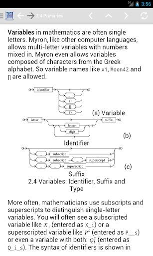 Myron Lite Algebra & Calculus screenshot 3