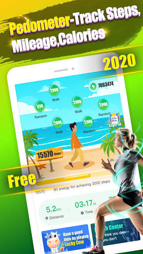 Step Counter Free - Pedometer & Fitness & Loss Fat screenshot 1