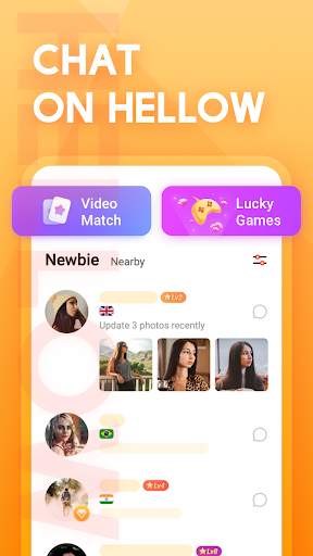 Hellow - Free Live Video Chat screenshot 1