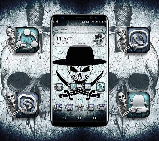 Skull Launcher Theme screenshot 1