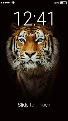 Tiger Screen Lock 1 تصوير الشاشة