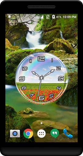 Rainbow Clock Live Wallpaper screenshot 3
