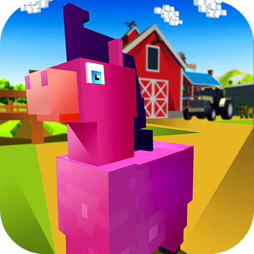 Blocky Pony Farm 3D icon