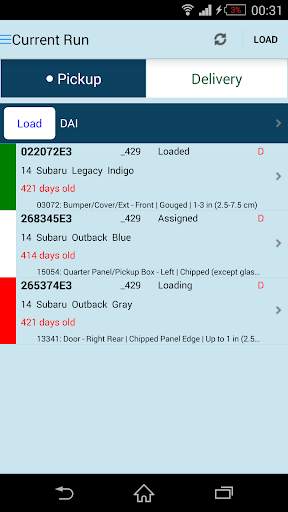Vehicle Mobile Application screenshot 1