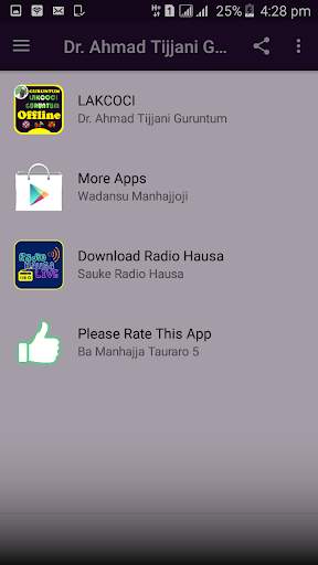 Dr. Ahmad Tijjani Guruntum MP3 Lakcocin Musulunci screenshot 2
