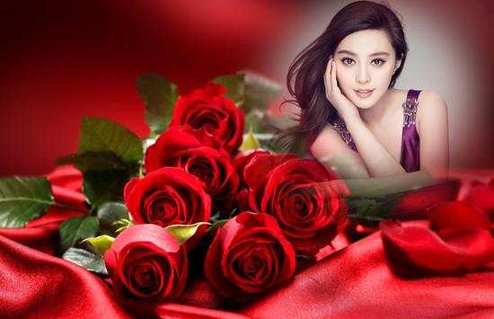 Red Rose Photo Frame screenshot 1