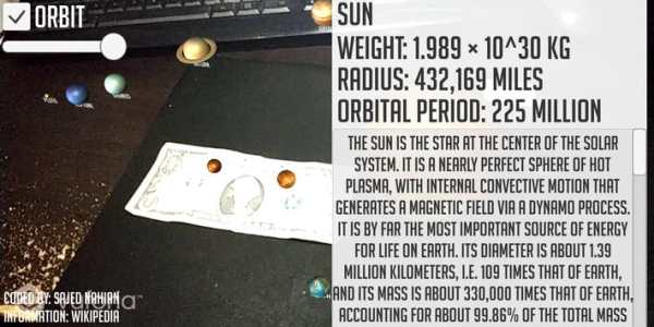 Solar System AR screenshot 2