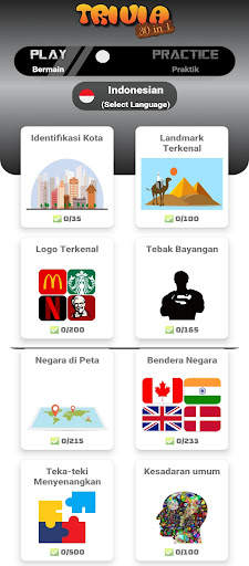 30in1 Trivia: bahasa Indonesia screenshot 1
