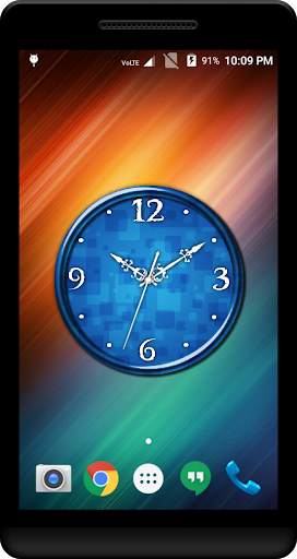 Blue Clock Live Wallpaper screenshot 4