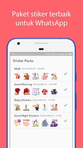 Selamat Pagi Stiker untuk WhatsApp screenshot 1
