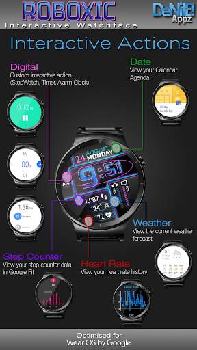 Roboxic HD WatchFace Widget Live Wallpaper screenshot 2