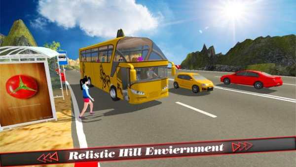 Hill Coach Bus Simulator : Winter Tour Mad Drive screenshot 2