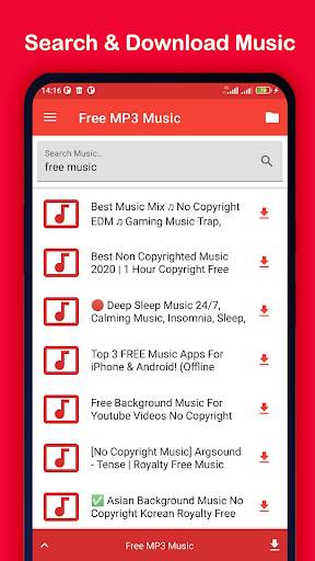 Mp3 Music Downloader TubePlay screenshot 1