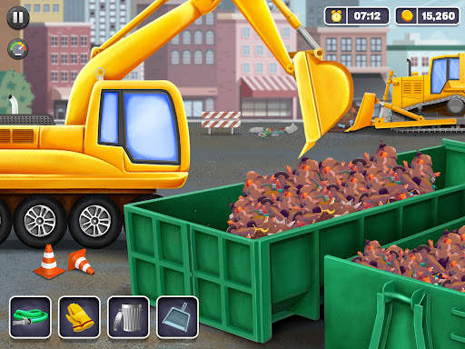 Kids Road Cleaner Truck Game screenshot 2