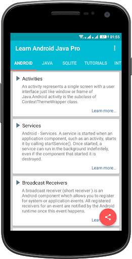 Learn Android Java screenshot 1