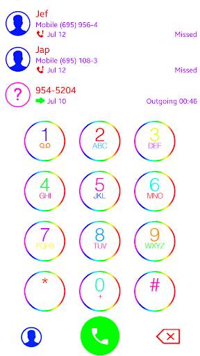THEME i 9 WHITE COLOR EXDIALER screenshot 1