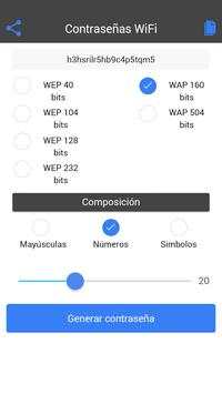 Generador contraseñas WiFi screenshot 1