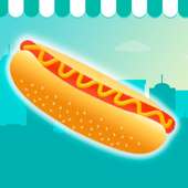 sell hot dogs game logo
