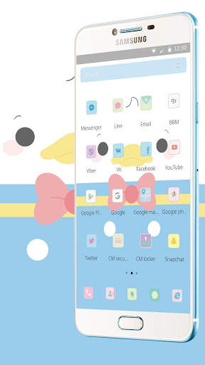 Adorable Duck Face Emoji Theme screenshot 2